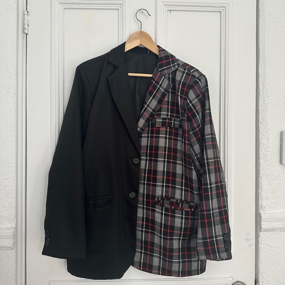 Two-Tone Split Blazer - Picture 5 of 7